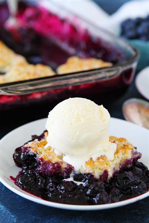 Blueberry Cobbler Made With Fresh Blueberries And A Simple Buttermilk