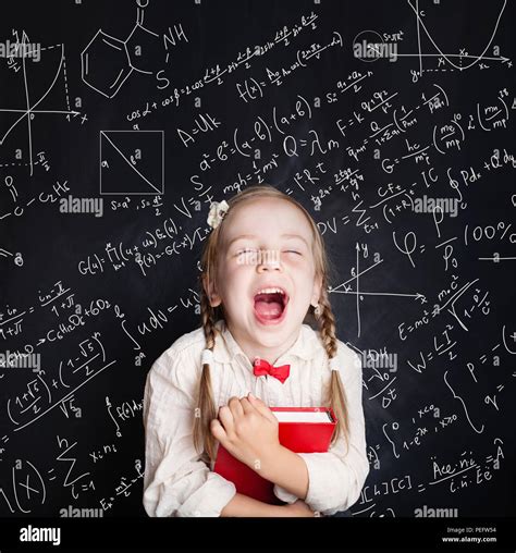 Kids Mathematics Education Concept Little Girl Math Student On School