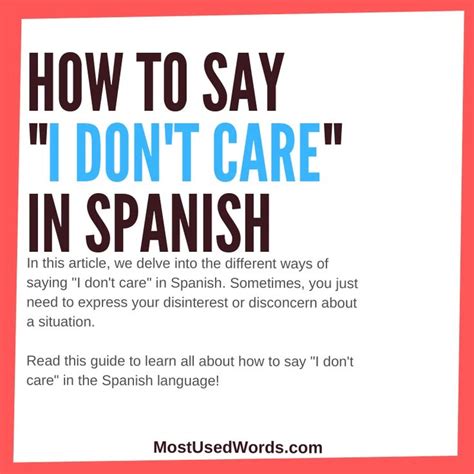 How To Say I Dont Speak English In Spanish