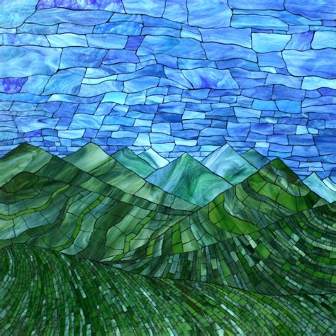 Vibrant Stained Glass Mosaics Of Classic American Landscapes