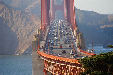 The Golden Gate Bridge And Its Traffic Besides Six Lanes O Flickr