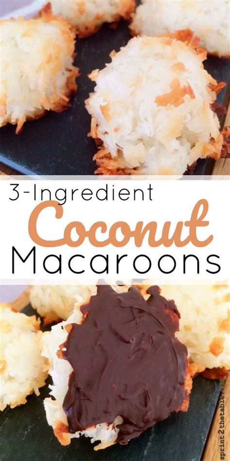 3 Ingredient Coconut Macaroons
