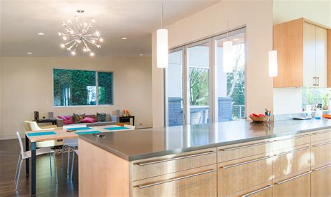 Mid Century Modern Kitchen With Artistic Interior Space