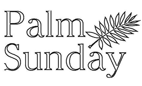 Palm Sunday Coloring Pages Printable For Free Download