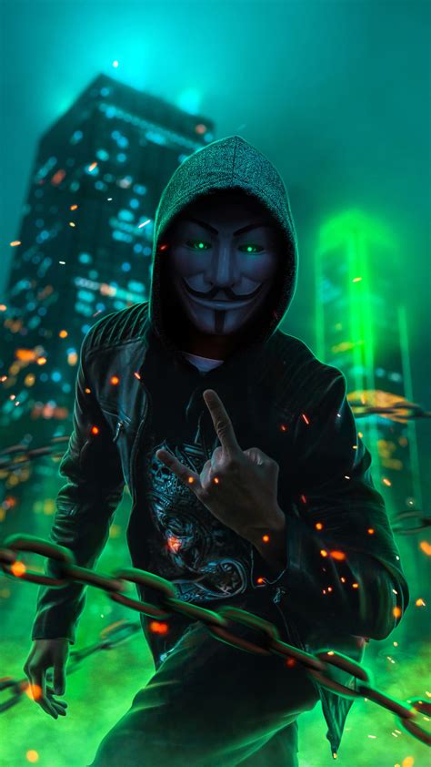1080x1920 Anonymus Guy Glowing Eyes Green Neon 4k Iphone 76s6 Plus