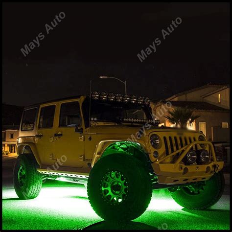 For Ford F150 F250 Green Neon Under Car Accent Underbody Led Glow