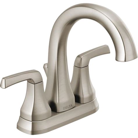 Find great deals on ebay for brushed nickel kitchen faucet delta. Delta Portwood 4 in. Centerset 2-Handle Bathroom Faucet in ...