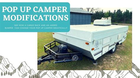 Must See Pop Up Camper Customization And Modification Bike Carrier And