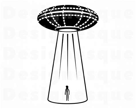 UFO Abduction Svg UFO Svg Alien Svg Spaceship Svg Ufo Etsy