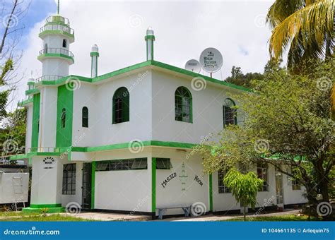 Ahmadiyya Mosque In Port Mathurin Rodrigues Mauritius Editorial Image