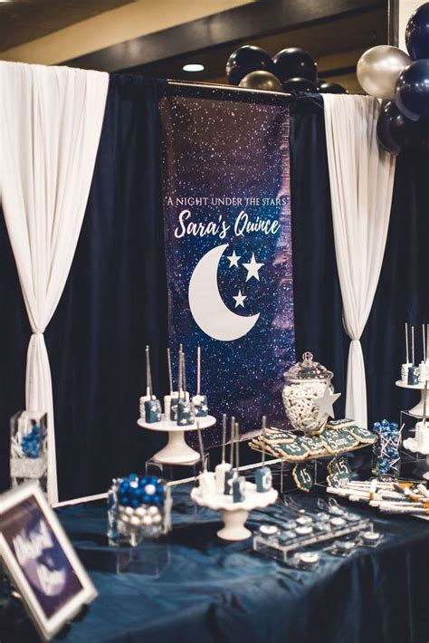 " A night under the stars" Quinceañera Party Ideas | Photo 12 of 14
