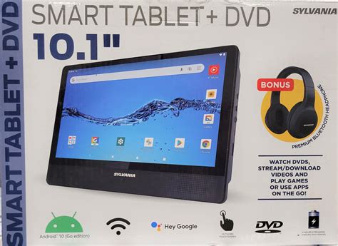 Restored Sylvania 101 Quad Core Tabletportable Dvd Player Combo 1gb