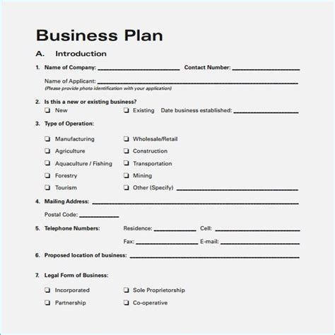 6 Free Simple Business Plan Template Every Last Template Free