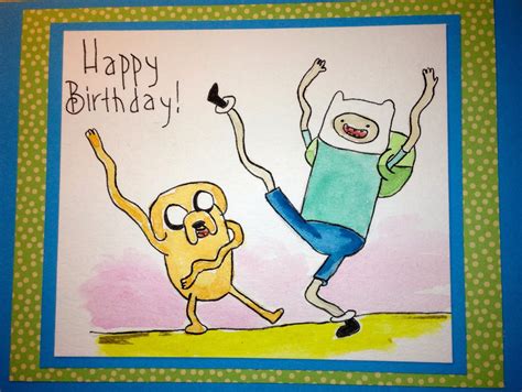 Debbie Dots Greeting Card Blog Adventure Time Birthday