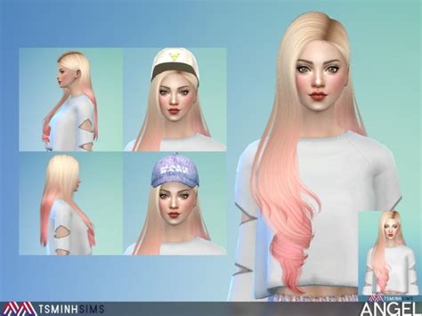 The Sims Resource Angel Hair 49 By Tsminhsims Sims 4 Hairs