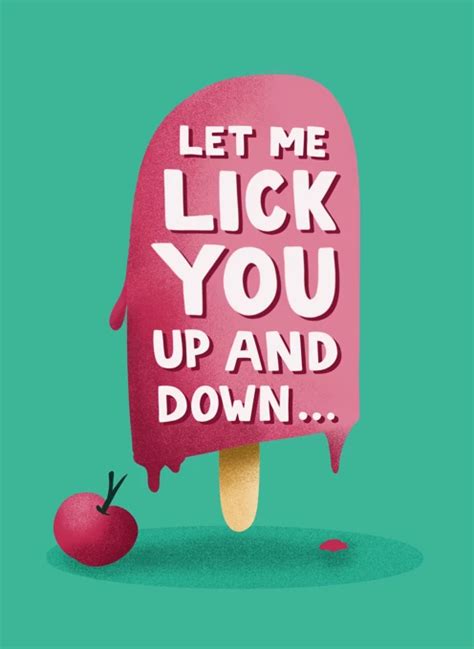 Let Me Lick You Up And Down By Lucy Maggie Designs Cardly
