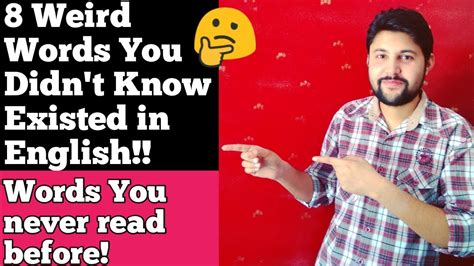 8 weird english words you didn t know existed in daily english youtube