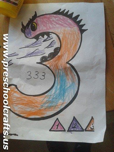number  coloring pages  preschool preschool crafts