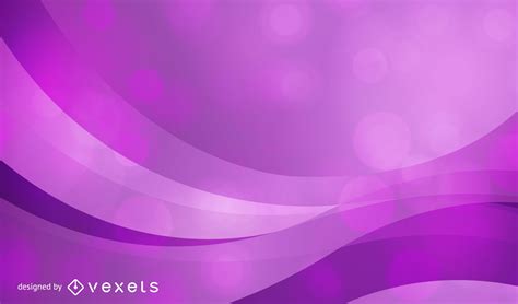 Abstract Purple Waves Background With Bokeh Vector Download