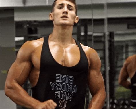 Strong Cocky Hunk Sweaty Gym Muscle Pecs Bro