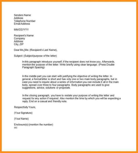 10 Examples Of Semi Formal Letters Parts Resume Business Letter