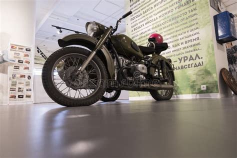 Vintage Motorcycle Ural Motorcycle Editorial Stock Image Image Of