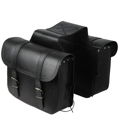 Motorcycle Leather Saddlebags 14 X 2 Liters
