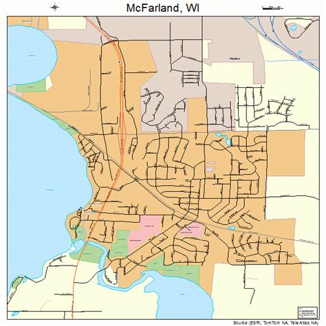 The current population of mcfarland is estimated 9,031. McFarland Wisconsin Street Map 5546850