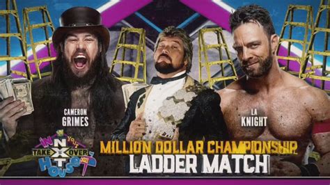 Wwe Announce Million Dollar Title Ladder Match To Nxt Takeover In Your