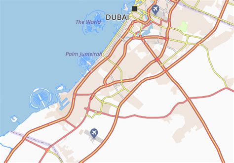 Mappa Michelin Al Barsha South Third Pinatina Di Al Barsha South Third Viamichelin