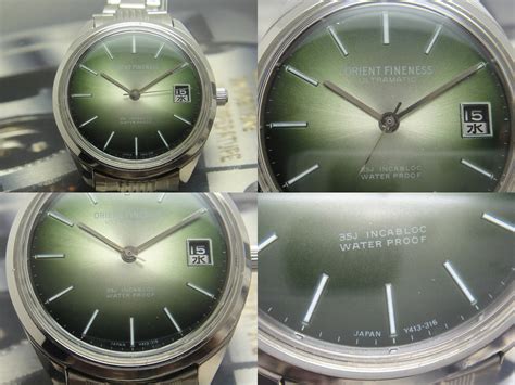 Antique Watch Bar Orient Fineness Ultramatic 35j Incabloc Waterproof