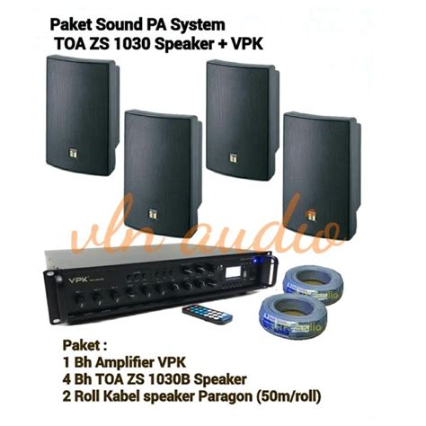 Jual Paket Sound Speaker Toa Zs Ampli Vpk Usb Original Di Lapak Vln Audio Bukalapak
