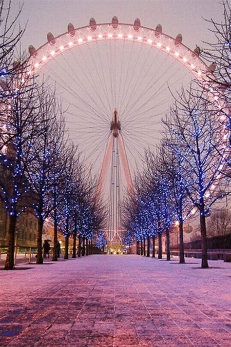 London Eye In Winter London England Places To Go