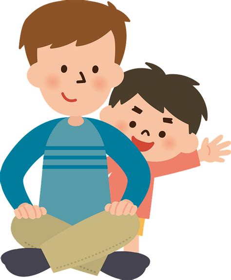 Son Clipart Dad Hug Silueta De Papa E Hijo Transparent Cartoon Free