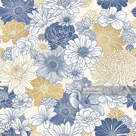 Seamless Floral Pattern High Res Vector Graphic Getty Images
