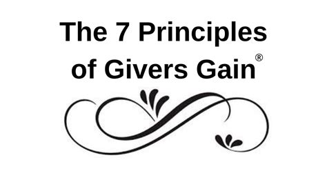 The 7 Principles Of Givers Gain Dr Ivan Misner
