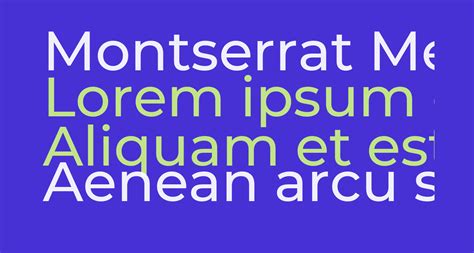 Montserrat Medium Free Font What Font Is