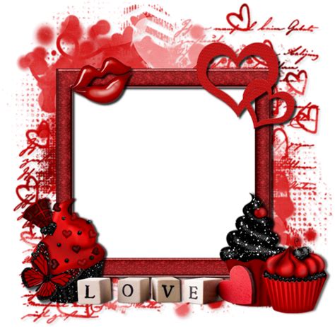 ♥ Cadre St Valentin Png Cupcakesvalentine Frame Png ♥