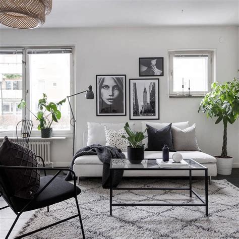Monochrome Living Room Scandinaviandecor Monochrome Livingroom
