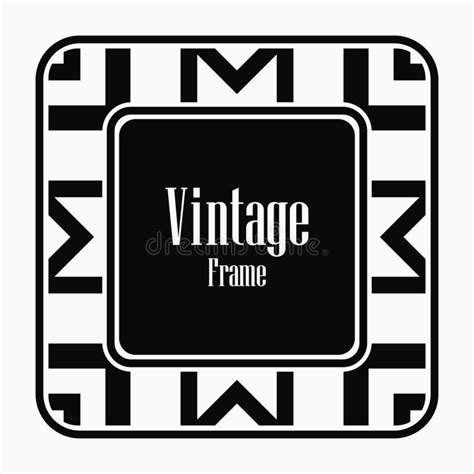 Vintage Art Deco Frame Stock Vector Illustration Of Lined 131544868