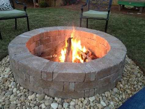 | fire pit lava rocks. Pin on My home- projects complete!