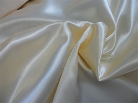 Bridal Satin Fabric Heavy Duchess Satin Oyster Per Metre Lunah