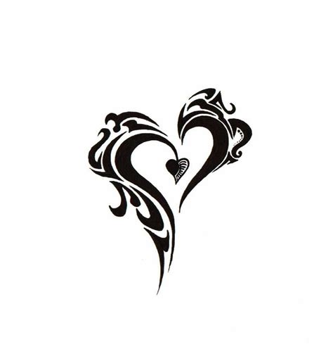 New Tribal Heart By Blakskull On Deviantart Tribal Heart Tattoos Tribal Heart Neck Tattoo