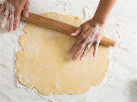 This size allows ample room to line the pie plate, with enough overhang to use as directed in your favorite recipe; Easy Pie Dough Recipe | Serious Eats