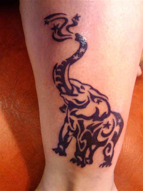 Tribal Elephant Tattoo In Black Design Of Tattoosdesign Of Tattoos