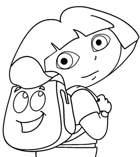 Dora Coloring Pages Free Printable Printable Word Searches