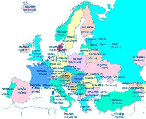 Map De Europa Con Nombres Maps Location Catalog Online
