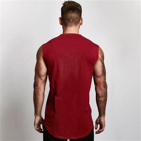 Muscleguys Nd Gym Tank Top Men V Neck Workout Sleeveless Shirt