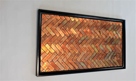 Chevron Wall Art Home Of Copper Art
