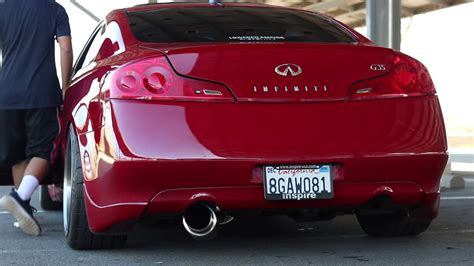 G35 With Isr Single Exit Exhaust Youtube